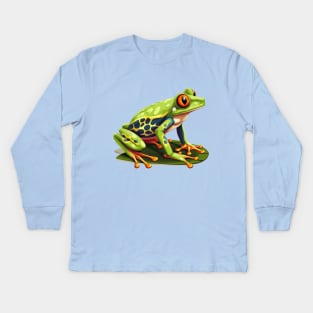 Red Eyed Tree Frog Kids Long Sleeve T-Shirt